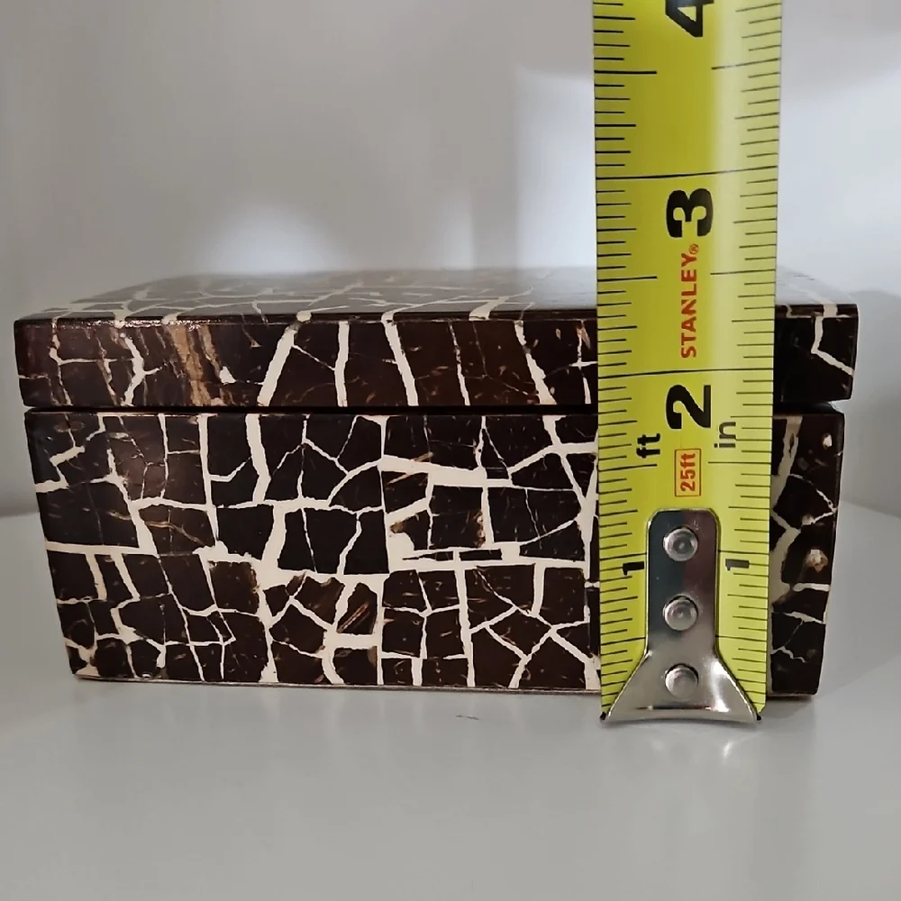 Mosaic Patterned Wooden Trinket/Storage Box